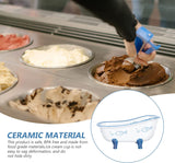 Ceramic Bathtub Salad Bowl Yogurt Ice Cream Puddin
