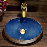 Ceramic Countertop Basin Oval washbasin sink  art 