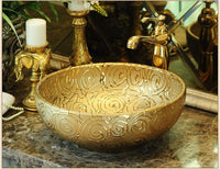 Ceramic Countertop Basin Wash basin  art above cou