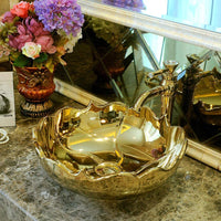 Ceramic Countertop Basin Art Ceramic Handmade Porc
