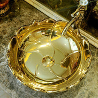 Ceramic Countertop Basin Art Ceramic Handmade Porc