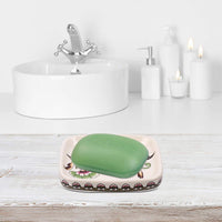 Ceramic Soap Dish Porcelain Bar Soap Tray Containe