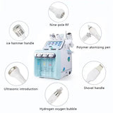 7-in-1 Multi-function Wrinkle-removing Skin Cleaner Hydrogen-oxygen Beauty Instrument Professional Small Bubble Skin Rejuvenation Facial Care Device