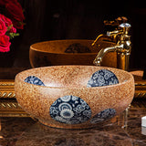 Ceramic Countertop Basin Artistic Handmade Counter