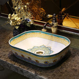 Ceramic Countertop Basin Rectangular porcelain cer