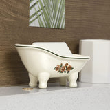 1 Piece 5.6" Ceramic Mini Clawfoot Slipper Bathtub